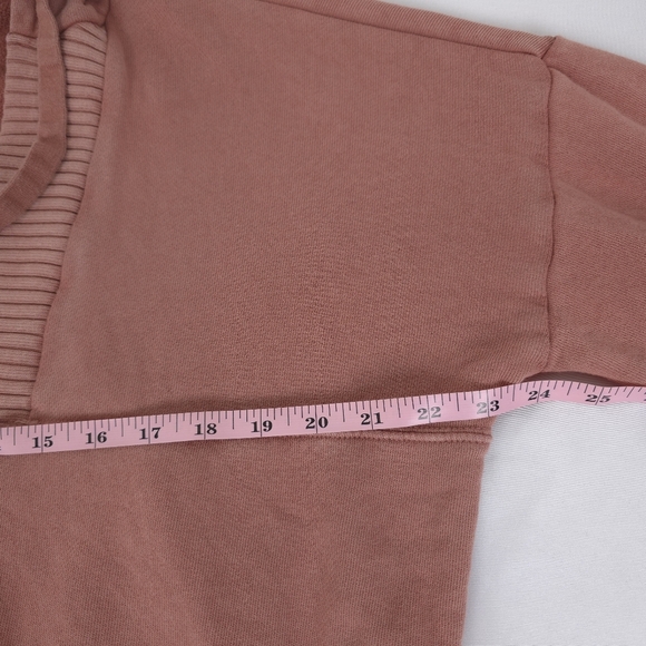 Offline by Aerie dusty pink distressed oversized size small - Picture 4 of 9